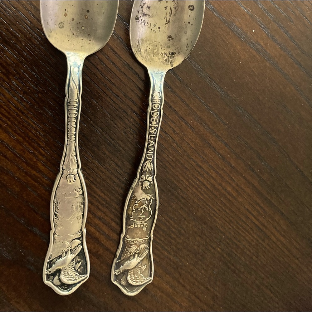 Rodgers silver State spoons